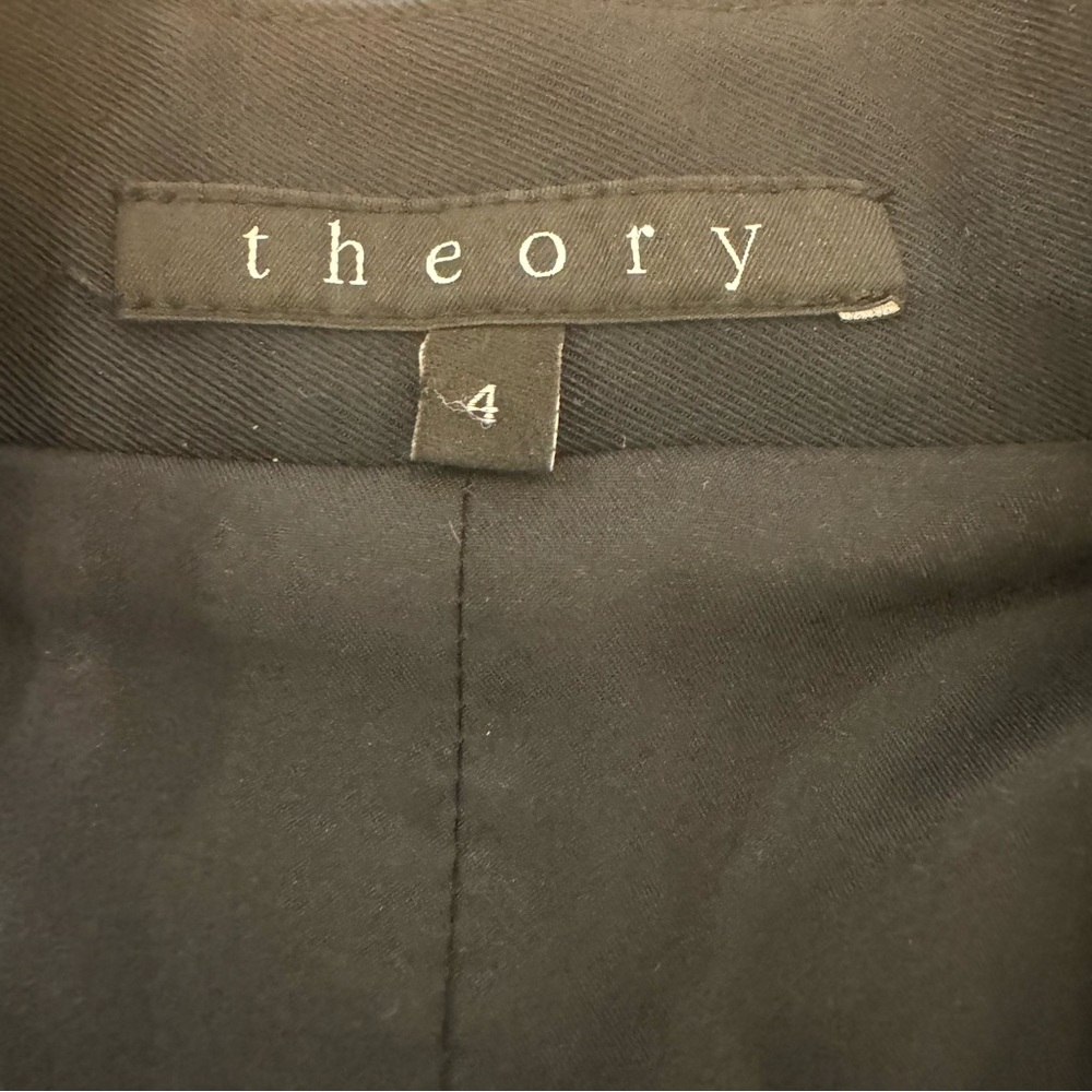 Theory Black Blazer. Sharp Cut! Sz 4 - image 7